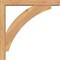 Ekena Millwork Thorton Block Smooth Bracket w/ Offset Brace, Western Red Cedar, 3 1/2"W x 18"D x 18"H BKT0402X18X18THR05SWR - alternate 3